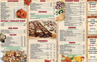 Mario's Pizza menu