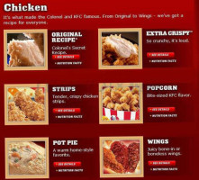 Kfc Kentucky Fried Chicken menu