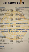 La Bonne Frite menu