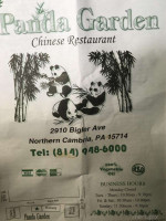 Panda Carry Out menu