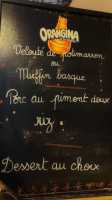 Bistrot de l'Ours menu