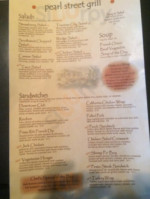 Pearl Street Grill menu