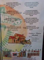 El Bandido menu