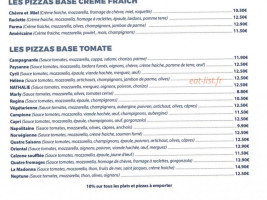 La Madonna menu