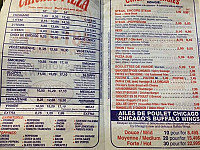 Chicago Pizza menu