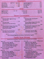 Tin Sing Incorporated menu