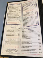 Blue Dolphin menu