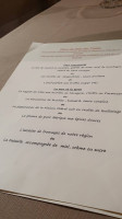 Auberge de Groisy menu