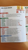 Arno Pizza menu