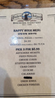 Padre Island Brewing Co menu