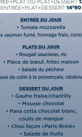 La Cantine menu