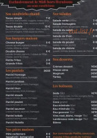 Pizza Croq menu