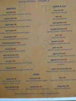 Maharani Indian Kitchen menu