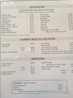 Second Cup menu