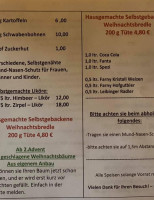 Gasthaus Pension Zur Einkehr menu