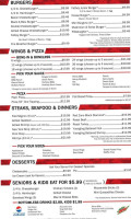 Red Zone Sports Bar & Grille menu