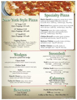 Maria's Italian menu