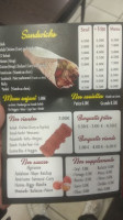 Kebab Le Château menu