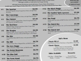 Jim's Specialty Hoagies menu