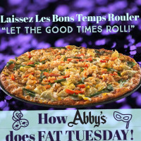 Abby's Legendary Pizza food