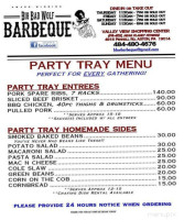 Big Bad Wolf Barbeque Bbq menu