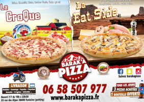 Baraka Pizza Fontaine food