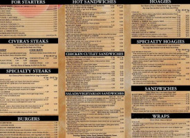 Civera's Deli menu