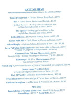 Levari's Seafood American Grill menu