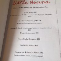 Little Nonna menu