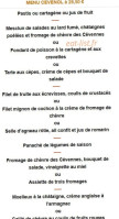 L'oronge menu