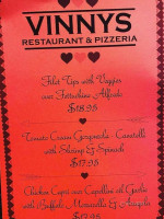 Vinny's Pizza And menu