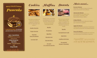 Mary's Coffee menu