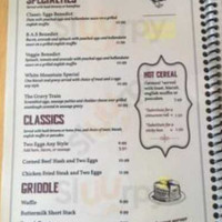 White Mountain Cafe menu