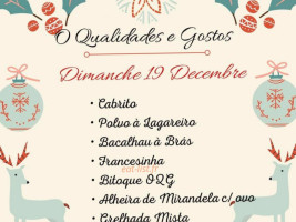 Qg O Qualidades Et Gostos menu