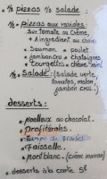 L'Atelier de Denis menu