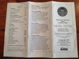 Asbury Coffee Mill menu