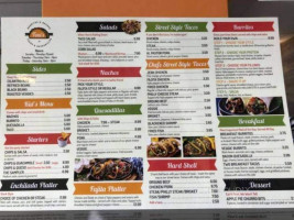 Toni's Taco menu