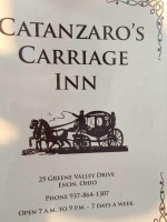 Carriage Inn menu