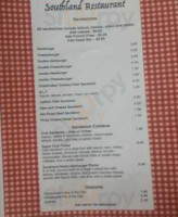 Southland menu