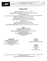 Bittersweet Kitchen menu