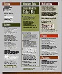 Jason's Deli menu