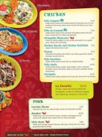 Mi Pueblito menu