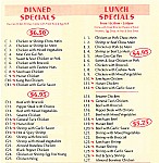 China Wok menu