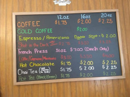 Creative Cup menu