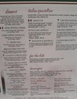 Calla's Cafe menu