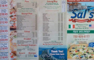 Sal's Italian Pizzeria menu