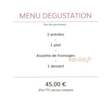 L'influent menu