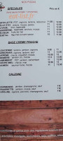 Le Vesuve menu