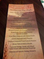 Shawanoe menu