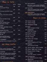 Pizzeria Chez Pedro menu